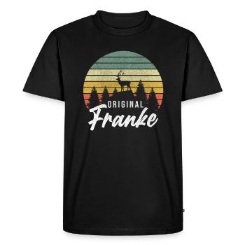 Original Franke Franken Franconian Bavaria Gift - Men's Premium Organic T-Shirt - black - Front - Nico (187cm)