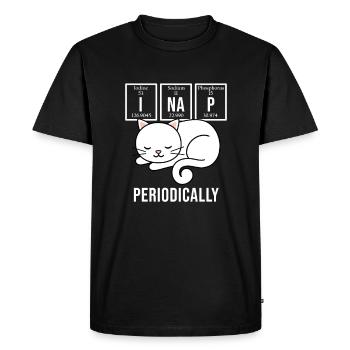 Chats Chats Tableau périodique des éléments Cats - T-shirt Premium bio Homme - noir - Devant - Nico (187cm)
