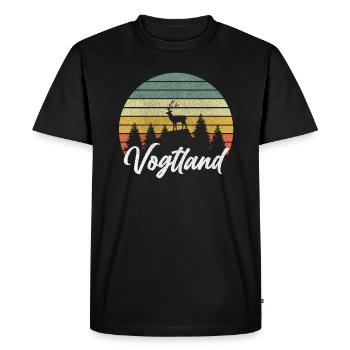 Vogtländer Gift Vogtland Home Holiday - Men's Premium Organic T-Shirt - black - Front - Nico (187cm)