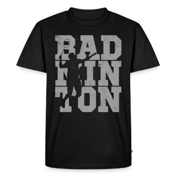 Badminton Balle de balle de badminton cadeau - T-shirt Premium bio Homme - noir - Devant - Nico (187cm)