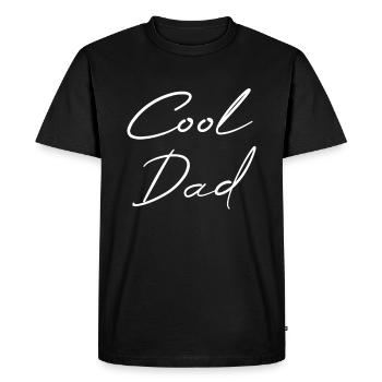 Cool Dad - Men's Premium Organic T-Shirt - black - Front - Nico (187cm)