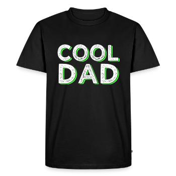 Cool Dad - Men's Premium Organic T-Shirt - black - Front - Nico (187cm)