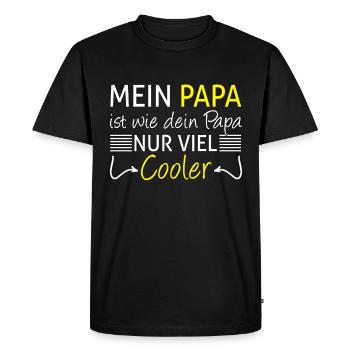 cool dad - Men's Premium Organic T-Shirt - black - Front - Nico (187cm)