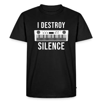 Keyboard Keyboard geschenk Band Proverbes - T-shirt Premium bio Homme - noir - Devant - Nico (187cm)