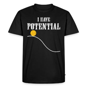 Physics Physicist Science Chemistry Gift - Men's Premium Organic T-Shirt - black - Front - Nico (187cm)