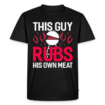 Grillen BBQ Grillmeister Barbecue Geschenk - T-shirt Premium bio Homme - noir - Devant - Nico (187cm)