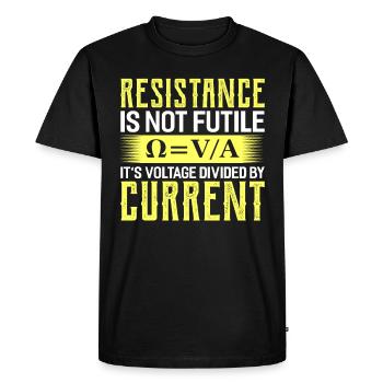 Physics Physicist Science Chemistry Gift - Men's Premium Organic T-Shirt - black - Front - Nico (187cm)
