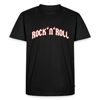 Rock and Roll - T-shirt Premium bio Homme - noir - Devant - Nico (187cm)