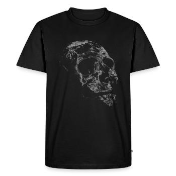 Tête de mort - T-shirt Premium bio Homme - noir - Devant - Nico (187cm)