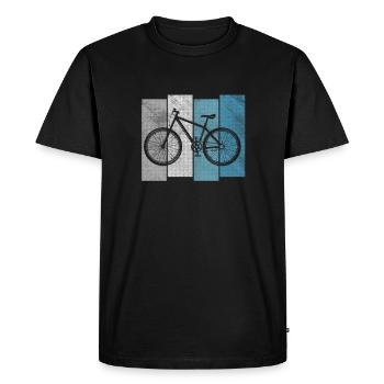 Downhill VTT VTT vélo - T-shirt Premium bio Homme - noir - Devant - Nico (187cm)
