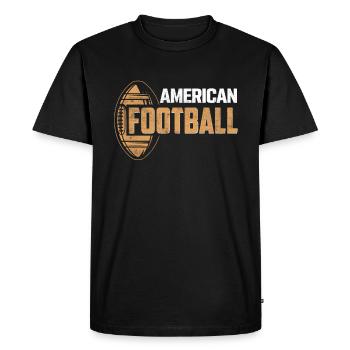 Football américain - T-shirt Premium bio Homme - noir - Devant - Nico (187cm)