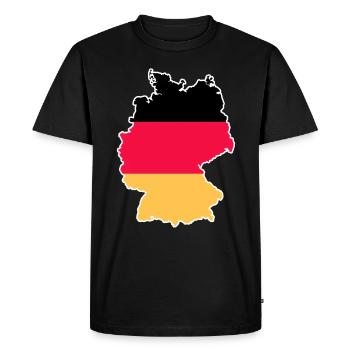 Germany - Men's Premium Organic T-Shirt - black - Front - Nico (187cm)