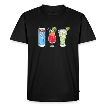 Cocktails Bar bar plage vacances boissons - T-shirt Premium bio Homme - noir - Devant - Nico (187cm)