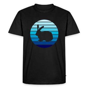 Lapin Lapin - T-shirt Premium bio Homme - noir - Devant - Nico (187cm)