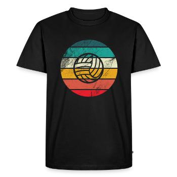 Beach Volleyballball - Volley-ball rétro - T-shirt Premium bio Homme - noir - Devant - Nico (187cm)