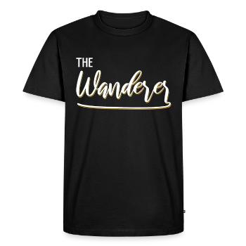Le randonneur - T-shirt Premium bio Homme - noir - Devant - Nico (187cm)