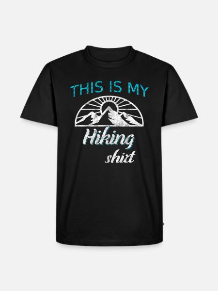 Wandershirt - Männer Premium Bio T-Shirt - Schwarz