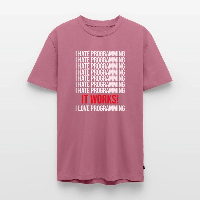 Programmer I hate programming Men's Premium Organic T-Shirt