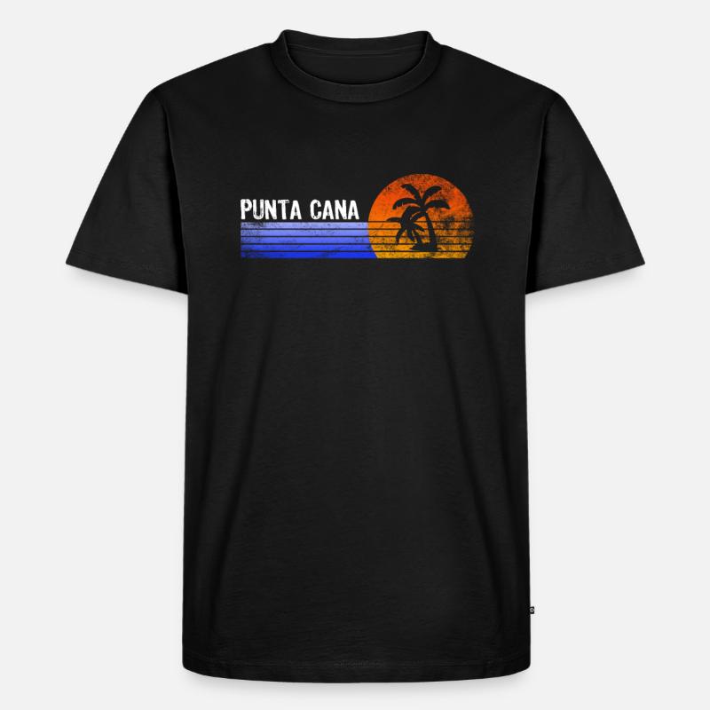 Punta Cana - Männer Premium Bio T-Shirt - Schwarz