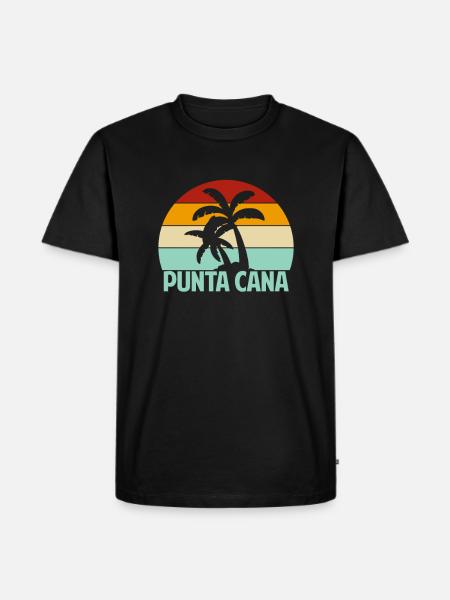 Punta Cana - Männer Premium Bio T-Shirt - Schwarz