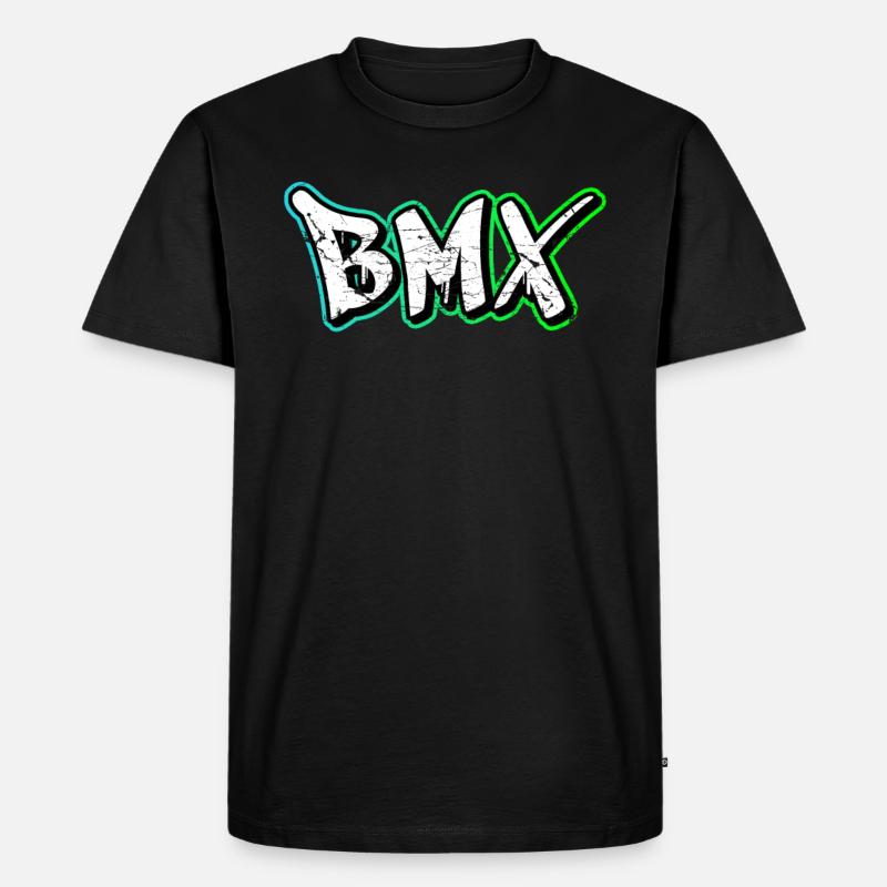 BMX - Männer Premium Bio T-Shirt - Schwarz