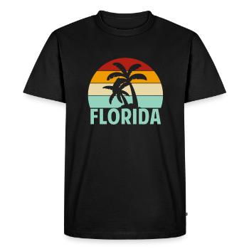 Beach Surfing Summer Miami Florida - Men's Premium Organic T-Shirt - black - Front - Nico (187cm)