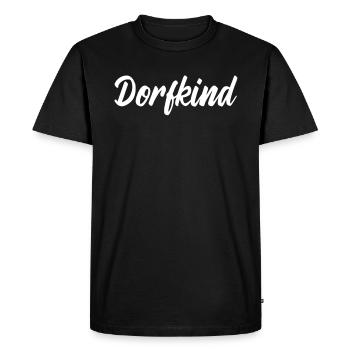 Dorfkind - Männer Premium Bio T-Shirt - Schwarz - Vorne - Nico (187cm)