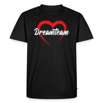 Dream Team Dream Couple - T-shirt Premium bio Homme - noir - Devant - Nico (187cm)