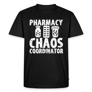 Pharmacist Gift, Pharmacy Pharmacy, Pharmacist - Men's Premium Organic T-Shirt - black - Front - Nico (187cm)