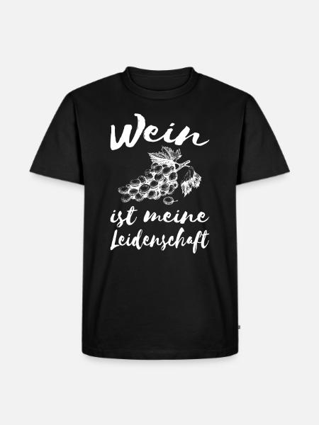 Wine Passion - Men's Premium Organic T-Shirt - black