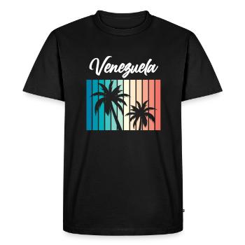 Venezuela - T-shirt Premium bio Homme - noir - Devant - Nico (187cm)