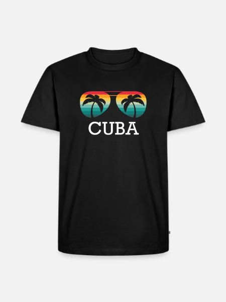 Cuba Sunglasses - Men's Premium Organic T-Shirt - black