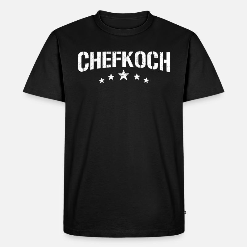 Chefkoch - Männer Premium Bio T-Shirt - Schwarz