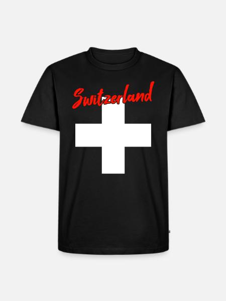Schweiz Switzerland - Men's Premium Organic T-Shirt - black