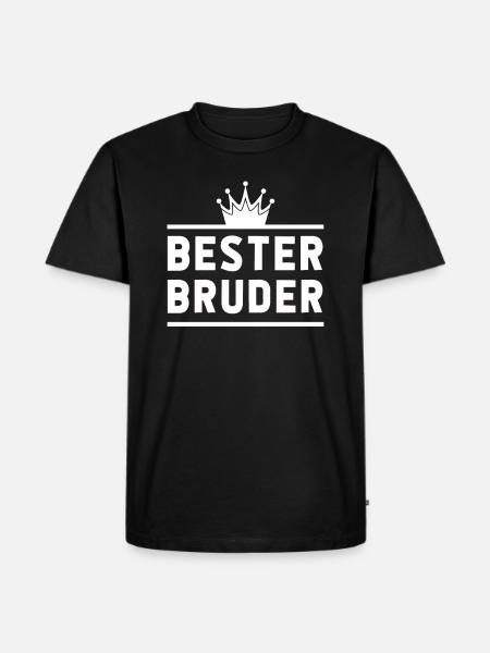 Bester Bruder - Männer Premium Bio T-Shirt - Schwarz