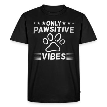 Funny Dog Dog Saying - Men's Premium Organic T-Shirt - black - Front - Nico (187cm)