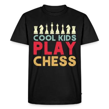 Chess Player Gift Chess Club Chess - Men's Premium Organic T-Shirt - black - Front - Nico (187cm)