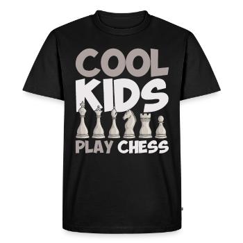 Chess Player Gift Chess Club Chess - Men's Premium Organic T-Shirt - black - Front - Nico (187cm)