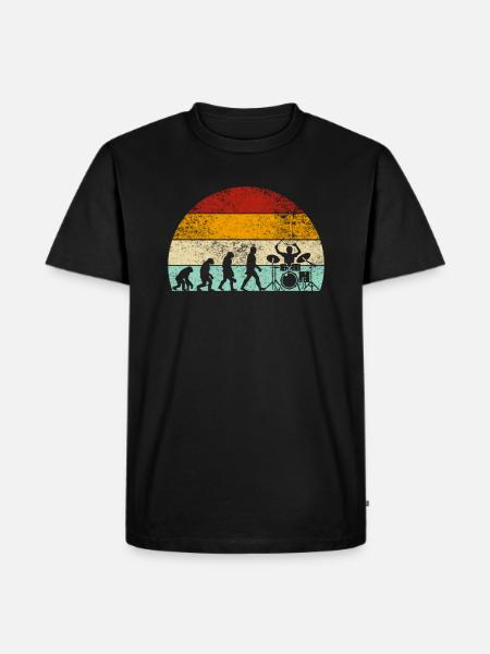 Batterie Evolution Batteur Batteur - T-shirt Premium bio Homme - noir