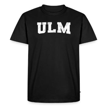 Ulm - T-shirt Premium bio Homme - noir - Devant - Nico (187cm)