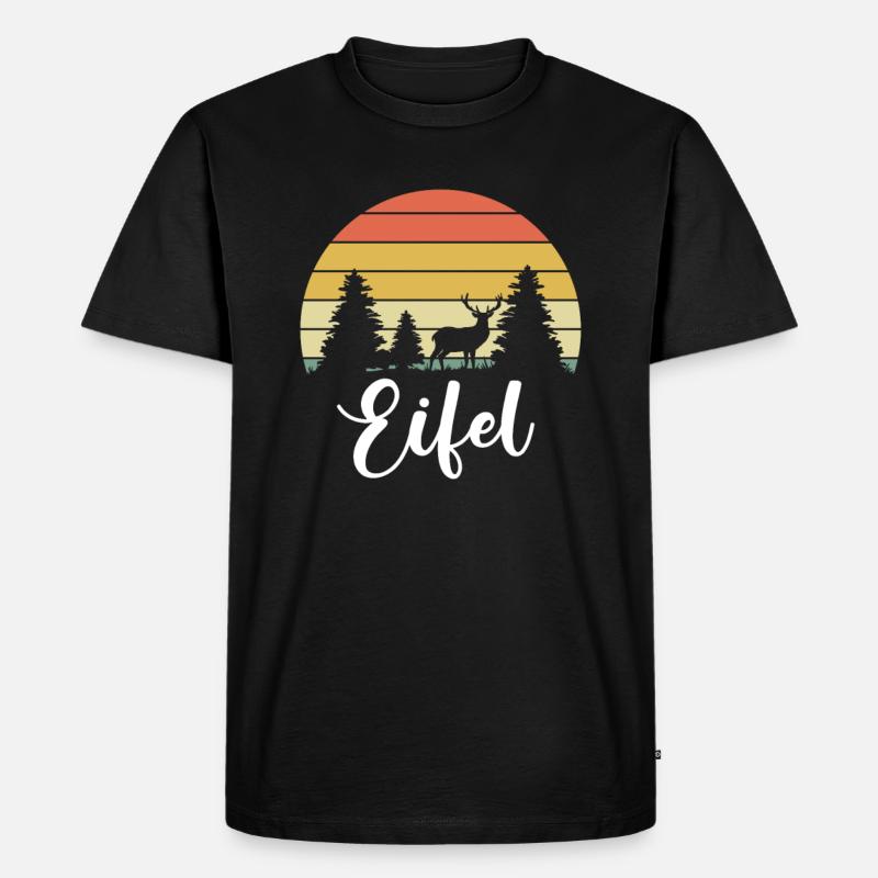 Eifelkind Eifel Heimat Eifelkinder - Männer Premium Bio T-Shirt - Schwarz