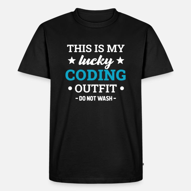 Coding Programmieren Informatiker - Männer Premium Bio T-Shirt - Schwarz