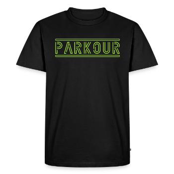 Parkour - Men's Premium Organic T-Shirt - black - Front - Nico (187cm)