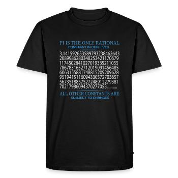 Pi est la seule constante rationnelle autre changement - T-shirt Premium bio Homme - noir - Devant - Nico (187cm)