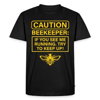 Apiculteur Apiculture Abeilles Miel Abeille Miel Cadeau - T-shirt Premium bio Homme - noir - Devant - Nico (187cm)