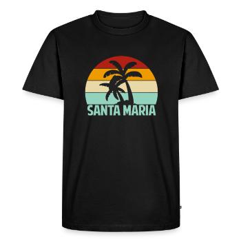 Sainte-Marie - T-shirt Premium bio Homme - noir - Devant - Nico (187cm)