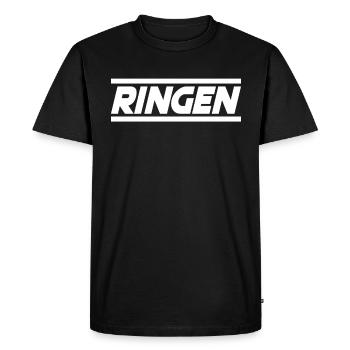 Lutter - T-shirt Premium bio Homme - noir - Devant - Nico (187cm)