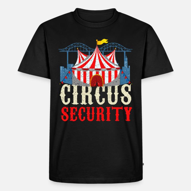 Zirkus - Männer Premium Bio T-Shirt - Schwarz