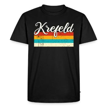 Krefeld Rétro Vintage - T-shirt Premium bio Homme - noir - Devant - Nico (187cm)