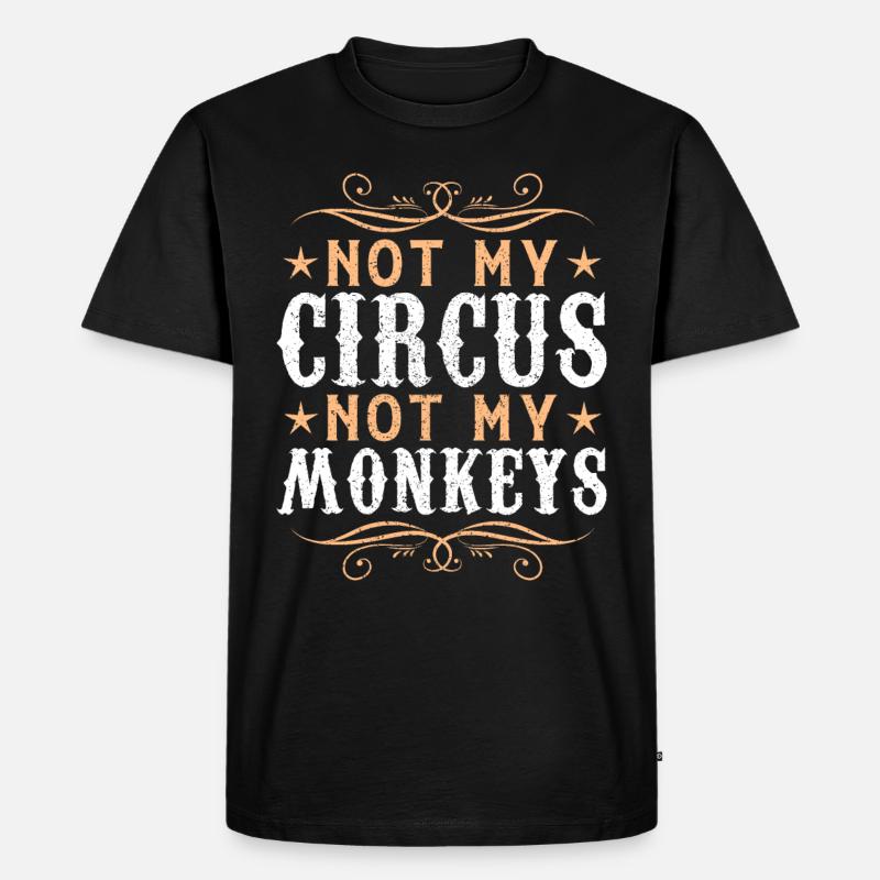 Zirkus - Männer Premium Bio T-Shirt - Schwarz